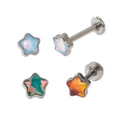 Khuyên tai ngôi sao đá ánh trăng / Titan - 5 màu - Unisex