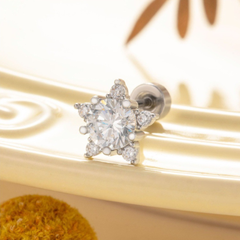 Hợp kim / Khuyên tai Sao biển 0.8*6mm