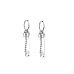 Khuyên tai xích tòn ten Unisex cá tính