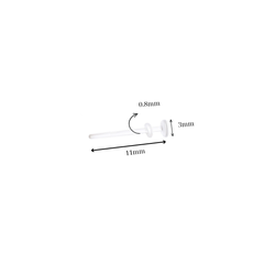 Khuyên thủy tinh giấu lỗ xỏ (đầy đủ size, màu sắc)