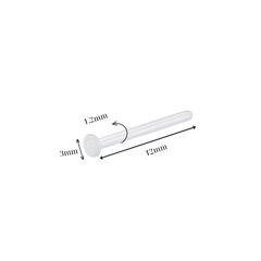 Khuyên thủy tinh giấu lỗ xỏ (đầy đủ size, màu sắc)