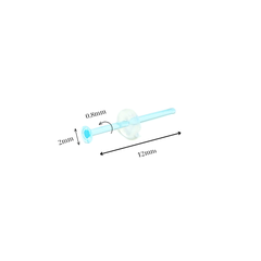 Khuyên thủy tinh giấu lỗ xỏ (đầy đủ size, màu sắc)