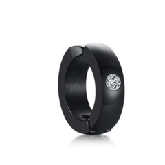 Khuyên tròn đính hạt không cần xỏ 8mm - Thép không gỉ