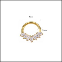Khuyên tròn Septum / Daith đá xinh
