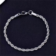 Lắc tay xoắn Unisex, sợi mỏng - 2 size