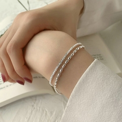 Lắc tay nữ hai lớp Jessica basic - Thời trang Hàn Quốc