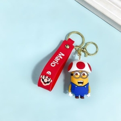 Móc khóa nhân vật MINION đội cây nấm Mario - Chất lượng