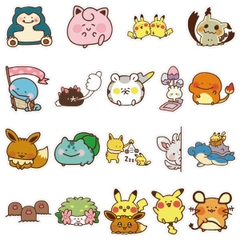 Sticker Pokemon, dán vali, cặp xách - Set 38 miếng - Siêu RẺ