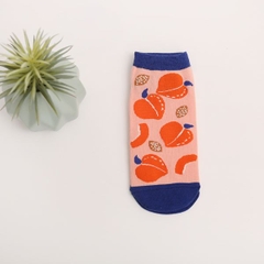 Tất ngắn phối hình trái đào - Peach -  Siêu đẹp