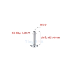 Thân khuyên Titanium (màu bạc, vàng) đầy đủ size