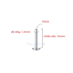 Thân khuyên Titanium (màu bạc, vàng) đầy đủ size