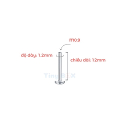 Thân khuyên Titanium (màu bạc, vàng) đầy đủ size