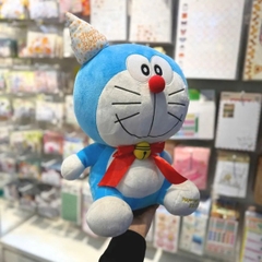 Thú bông Doraemon sinh nhật size M chính hãng, hình thật