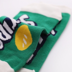 Vớ cổ ngắn in hình nước ngọt Sprite - Phong cách unisex