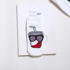 Vớ unisex cổ ngắn in hình COCA COLA - Siêu rẻ