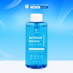 Nước tẩy trang trang không cay mắt Actidem Derma Cleansing Water 500ml