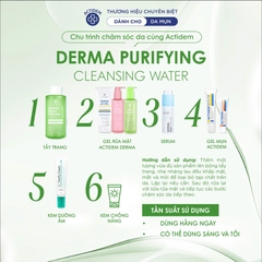 Nước Tẩy Trang Dành Cho Da Dầu Mụn Actidem Derma Purifying Cleansing Water 500ml