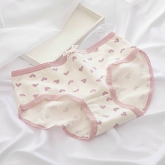 Quần cute trái tim hồng cotton