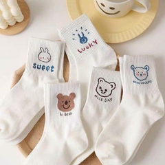 Tất gấu trắng cổ cao [04]