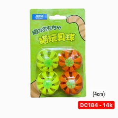 Vỉ 4 quả đồ chơi bóng chuông 4cm