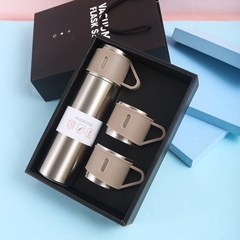 Bình Giữ Nhiệt Kèm 2 Ly Inox 304 An Toàn Không Gỉ BGN06
