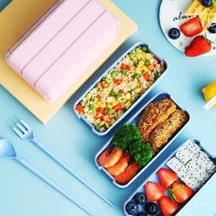 Hộp Đựng Cơm Văn Phòng Lúa Mạch HC04
