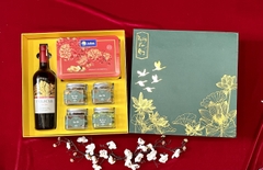 Quà Tết Doanh Nghiệp Hộp Giấy  Xanh HG2