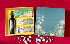 Quà Tết Doanh Nghiệp Hộp Giấy  Xanh HG2