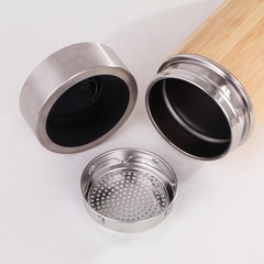 Bình Giữ Nhiệt Nhiệt Kế Gỗ Thông Minh, Inox 304 An Toàn Không Gỉ BGN05