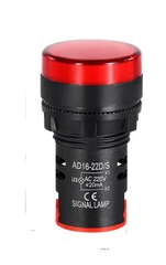 Đèn báo AD16-22DS AC/DC 220V phi 22mm màu đỏ
