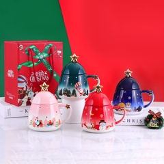Cốc ly sứ Christmas hộp quà tặng ngôi sao