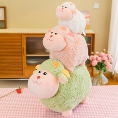 Thú bông Cừu Đầu Hoa Ráp nhiều màu