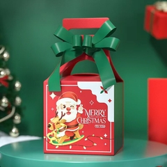 Hộp đựng quà, bánh kẹo Giáng Sinh, Noel HÌNH GIỎ QUÀ, Hộp đựng son, mỹ phẩm, trà làm quà tặng Giáng Sinh