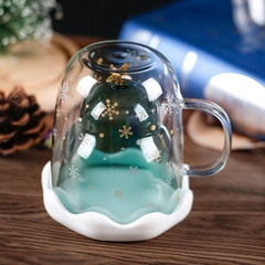 Cốc ly hình cây thông Giáng Sinh 3D