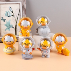 Set 3 mô hình chú vịt vàng cosplay Phi Hành Gia