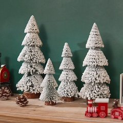 Cây Thông Phủ Tuyết Để Bàn Trang Trí Giáng Sinh Noel