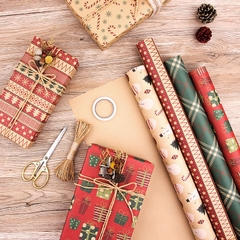 Giấy kraft giáng sinh / xmas hiện tại tự làm giấy gói