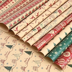 Giấy kraft giáng sinh / xmas hiện tại tự làm giấy gói