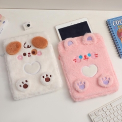 Túi lông đựng ipad, máy tính bảng, sách vở dễ thương