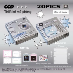 Binder RosyPosy 1 ô, album ảnh mô phỏng chiếc máy ảnh xinh yêu có sẵn 20 sheet