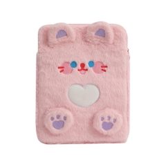 Túi lông đựng ipad, máy tính bảng, sách vở dễ thương