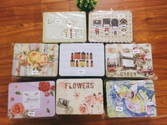 Hộp sắt đựng đồ vintage (có khóa)mướp
