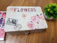 Hộp sắt đựng đồ vintage (có khóa)mướp