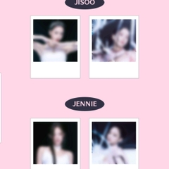 BLACKPINK POLAROID PHOTO OFFICIAL + STICKER SET