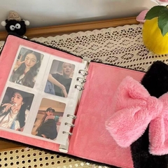 Binder lông gắn nơ size A5 dễ thương