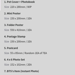 Photobook BTS official nguyên seal có sẵn