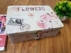 Hộp sắt đựng đồ vintage (có khóa)mướp