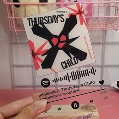 Đế gỗ để ảnh, spotify 3x10cm