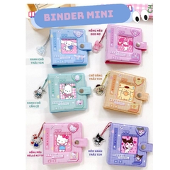 Binder mini đựng card 3 inch sẵn 10 sheet đựng được 20 card có keyring treo