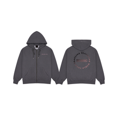 (DEADLINETOUR) BLACKPINK HEAT REACTIVE ZIP-UP HOODIE_CHARCOAL_M